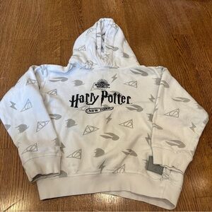 Wizarding World New York Harry Potter Kids Hoodie - White/Black/Gray Ages 7-8